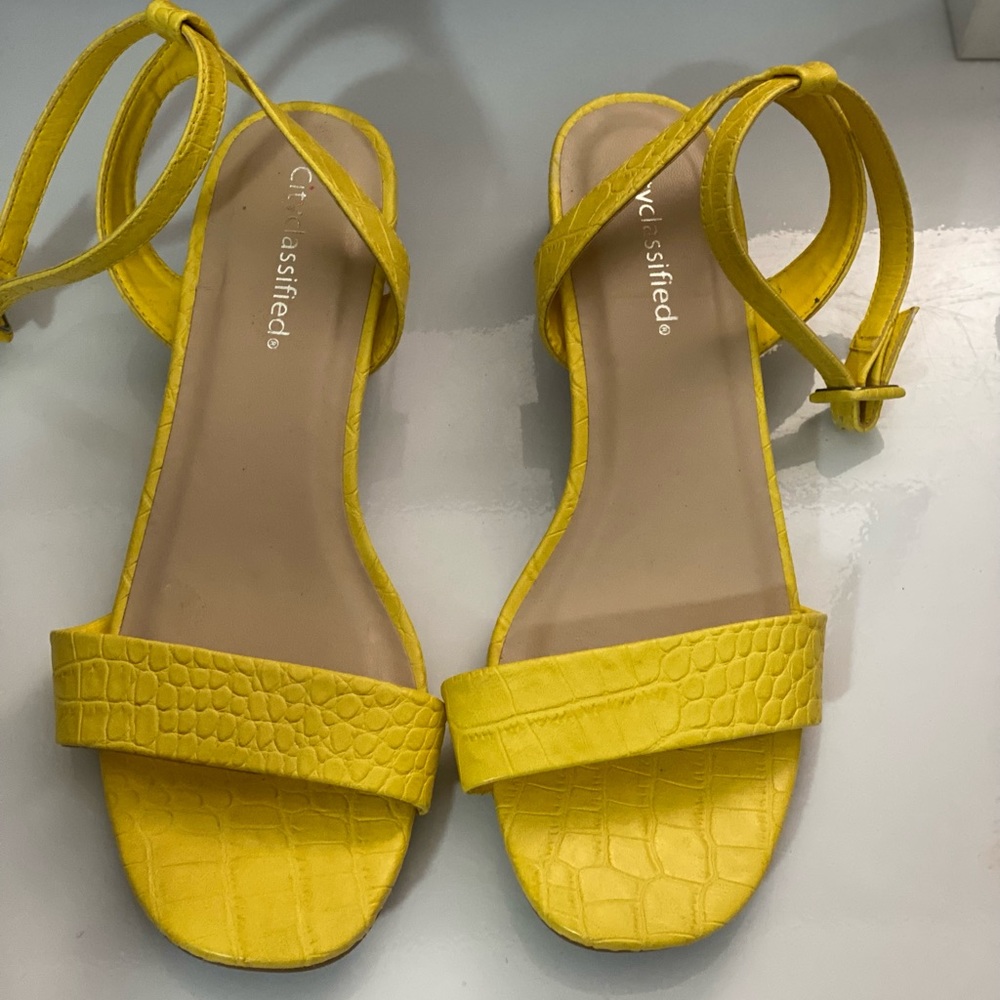 Yellow sandals